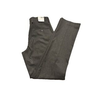 Express Men's Classic Dress Pants Grey Straight Leg Stretch NWT Size 29x34